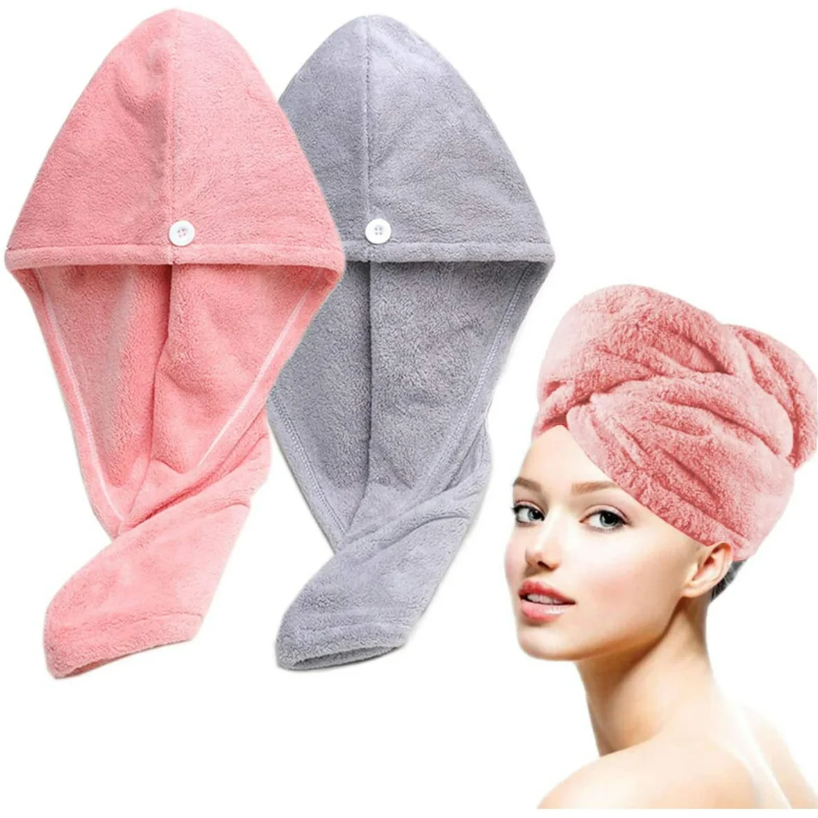 Serviette pour cheveux en microfibre